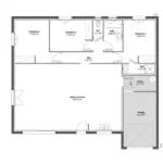 Plan modèle Centaure - Maison T4 de 110m²